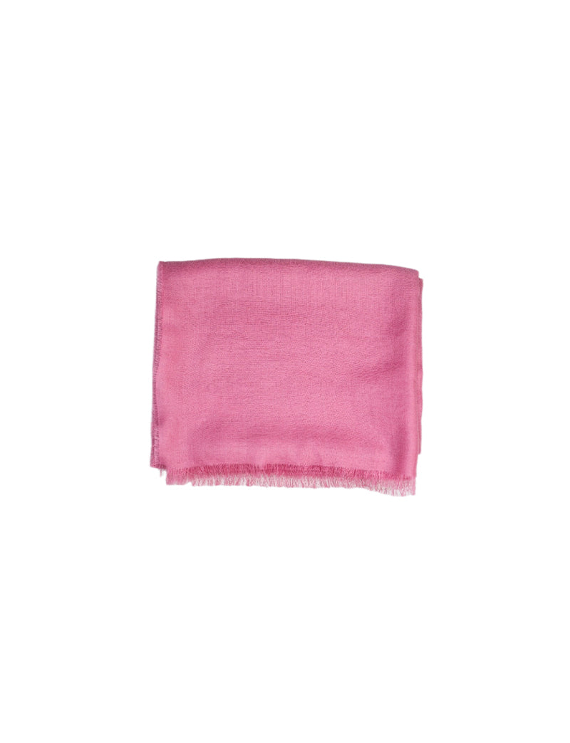Chal royal de súper baby alpaca de Perú y seda color rosa