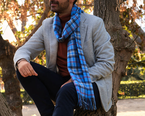 Bufanda escocesa Blue