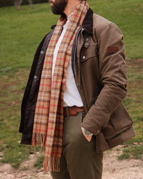 Bufanda escocesa Brown