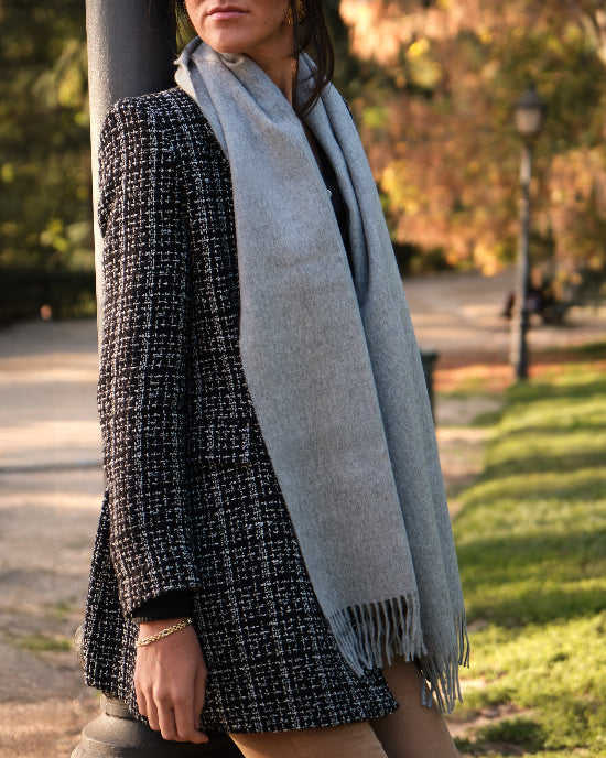 Bufanda lisa Silver Grey