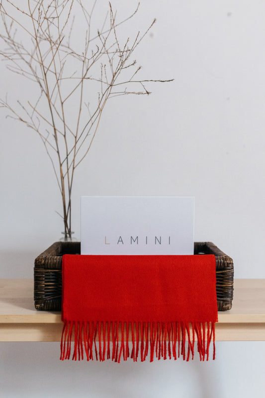 Bufanda lisa Scarlatta