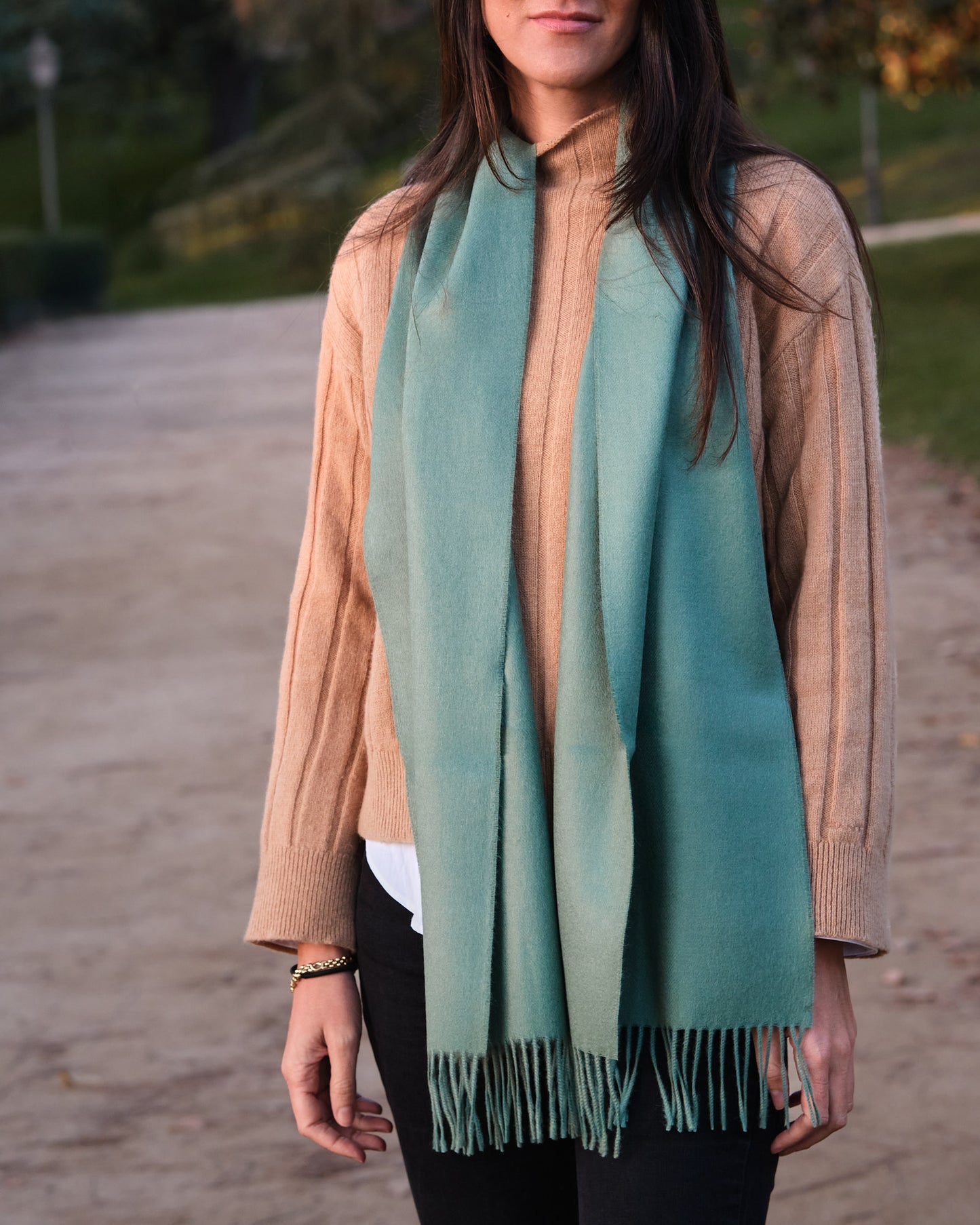 Bufanda lisa Frost Green