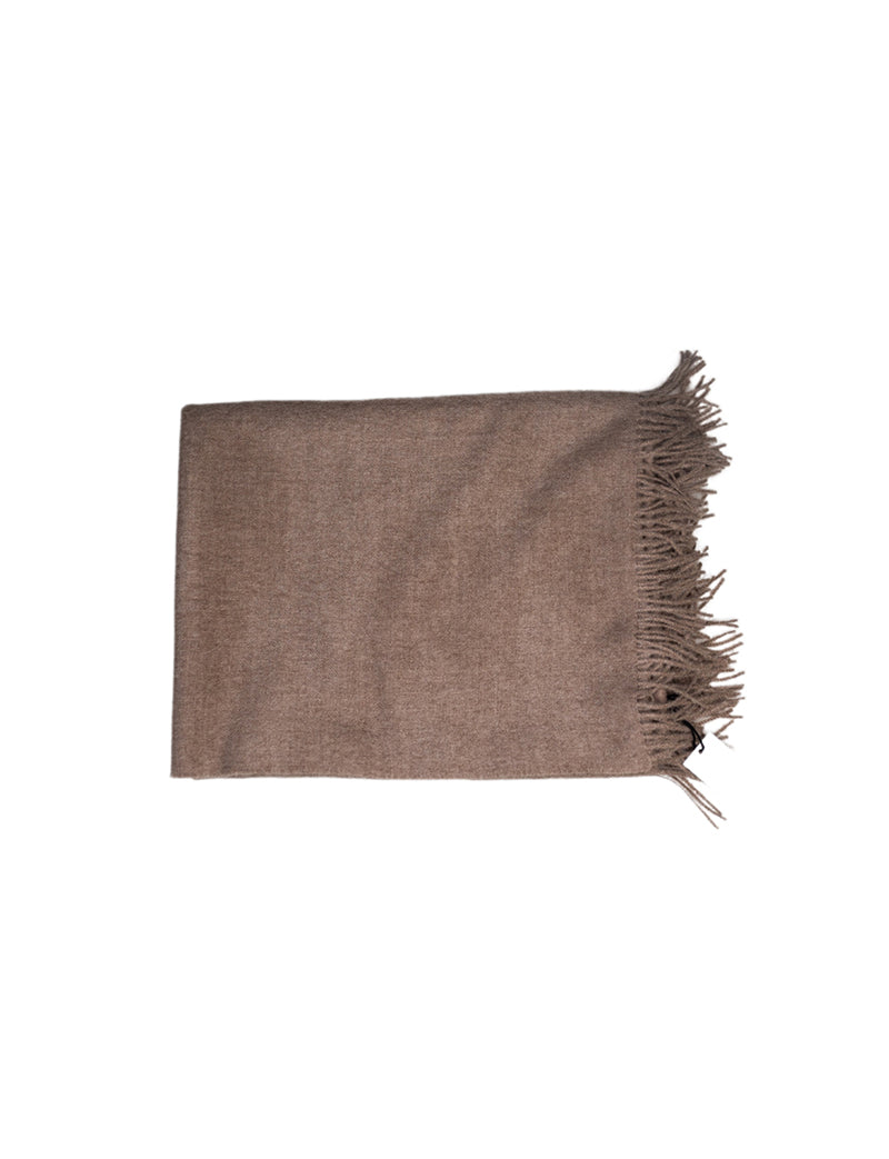 Manta lisa de baby alpaca peruana color arena