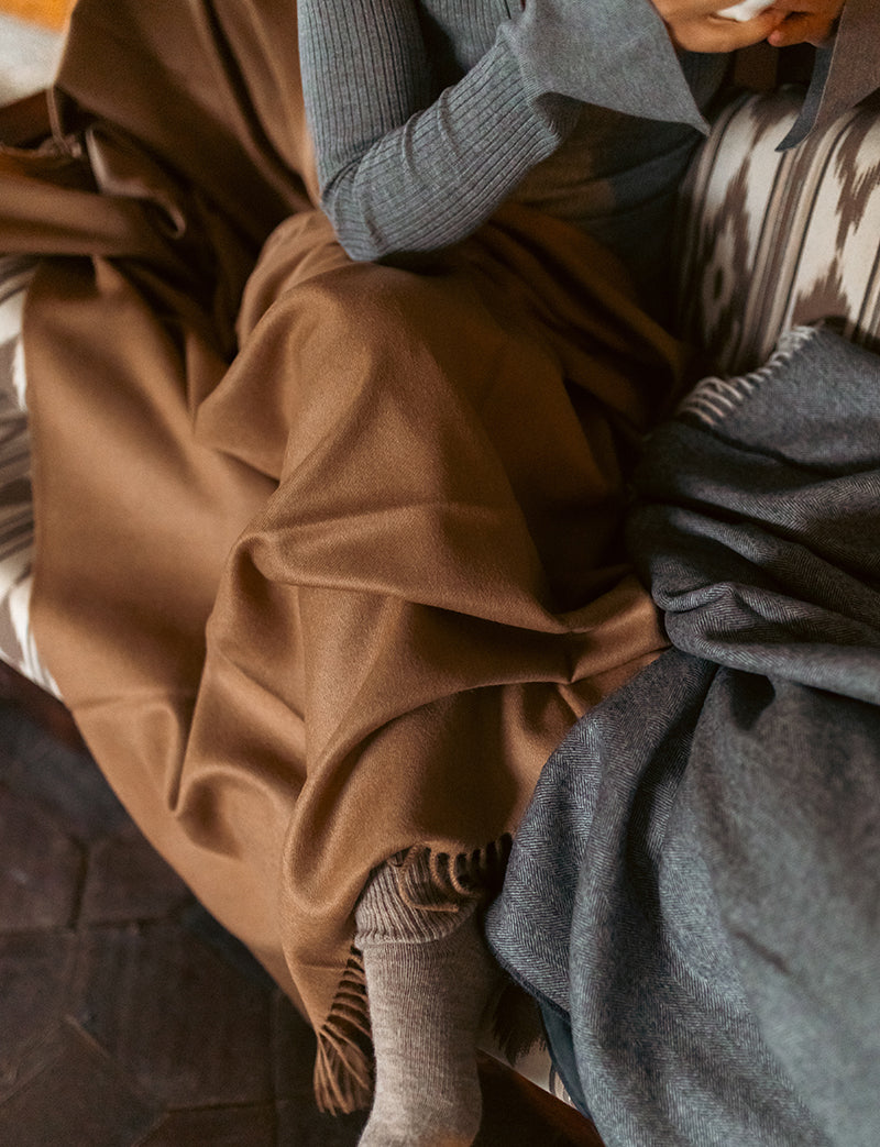 Manta peruana de baby alpaca