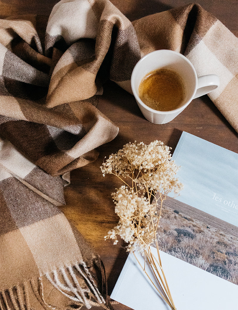 Bufanda cuadro búfalo de baby alpaca