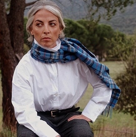 Bufanda escocesa Blue