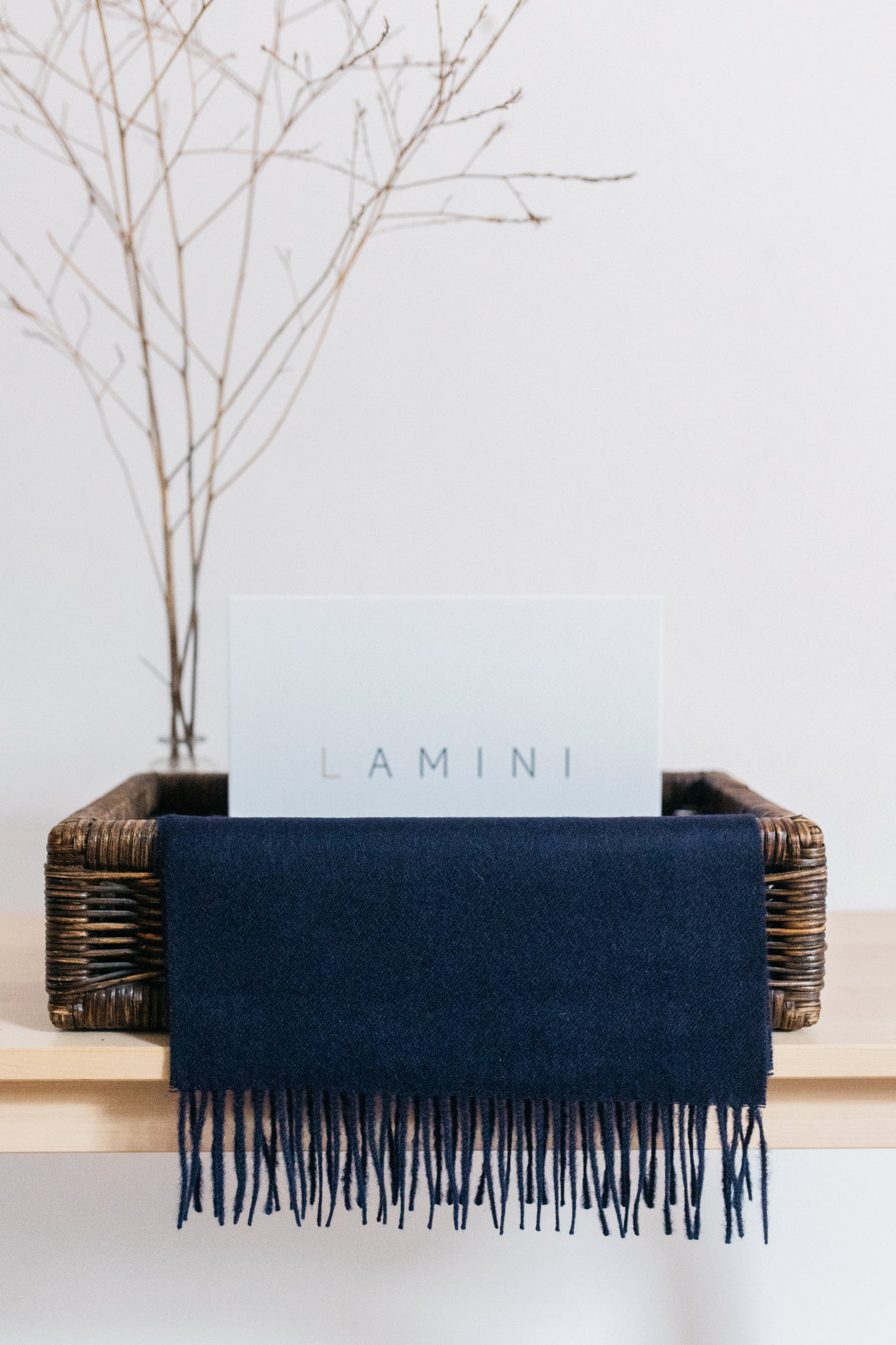 Bufanda lisa Azul Navy